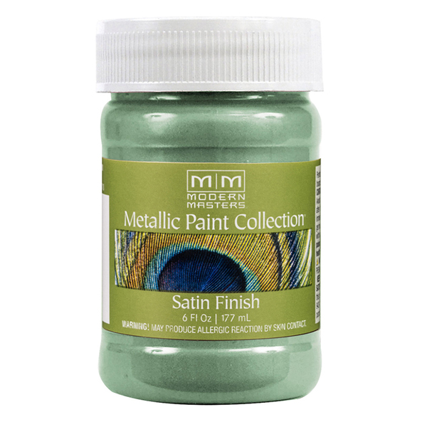 Modern Masters Metallic Paint, WaterBase, Teal, 6 oz ME249